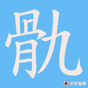 骩笔顺动图