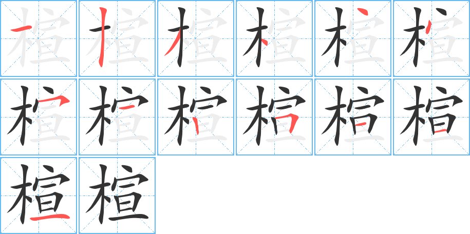 楦的写法图